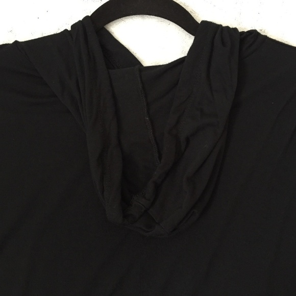 Rebel Sugar Tiger Graphic Hoodie XS Lightweight Black Hi-low Hem - Picture 4 of 11